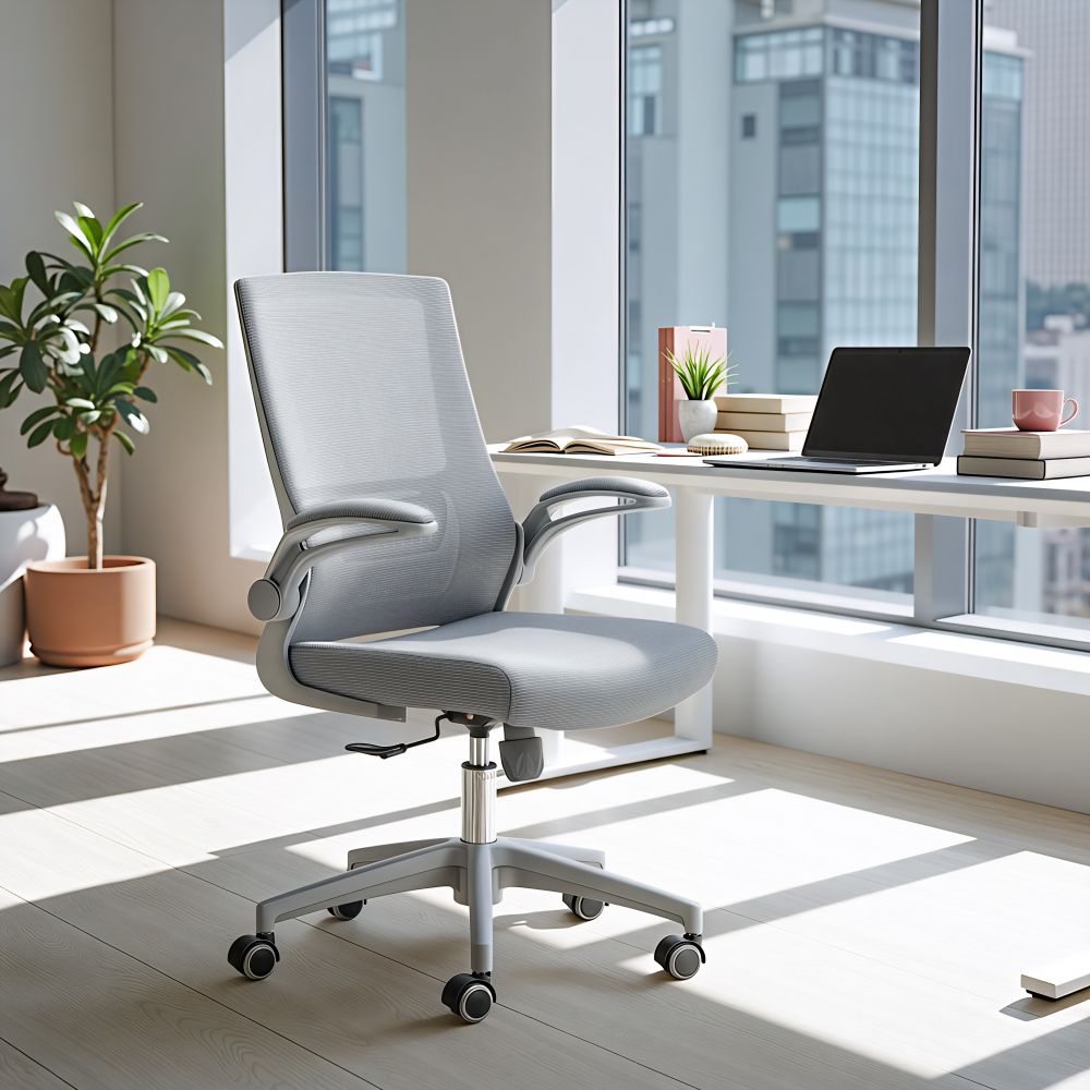 Pater Grey Mesh Fabric Office Chair