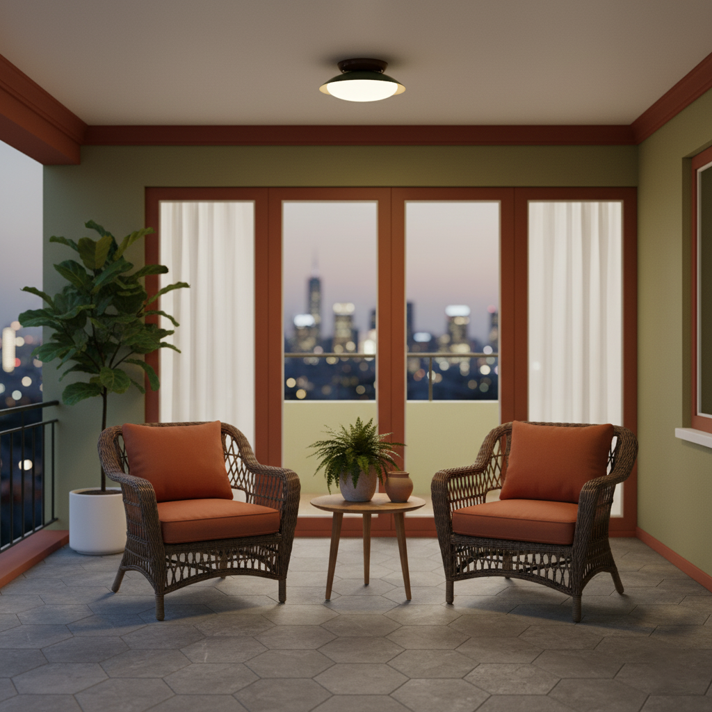 Olivea | Flush Mount LED Ceiling Light with Dome Shade, Dimmable Option for Small Spaces