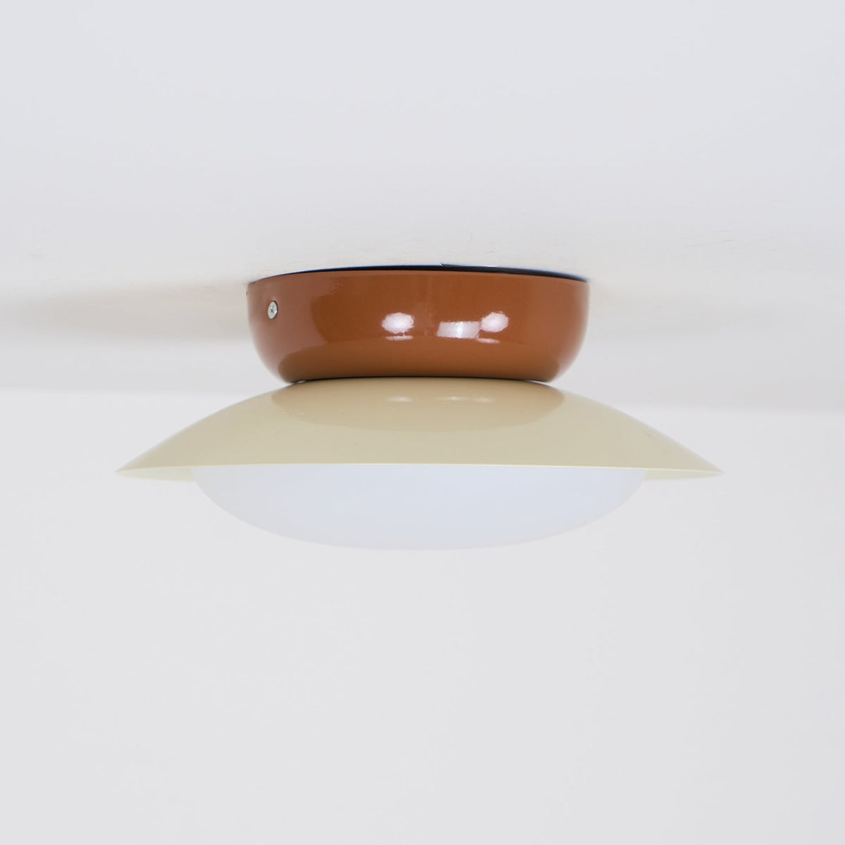 Olivea | Flush Mount LED Ceiling Light with Dome Shade, Dimmable Option for Small Spaces