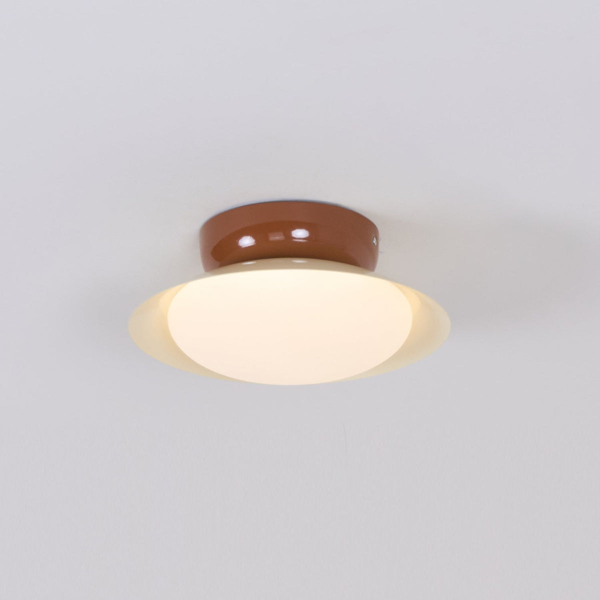 Olivea | Flush Mount LED Ceiling Light with Dome Shade, Dimmable Option for Small Spaces