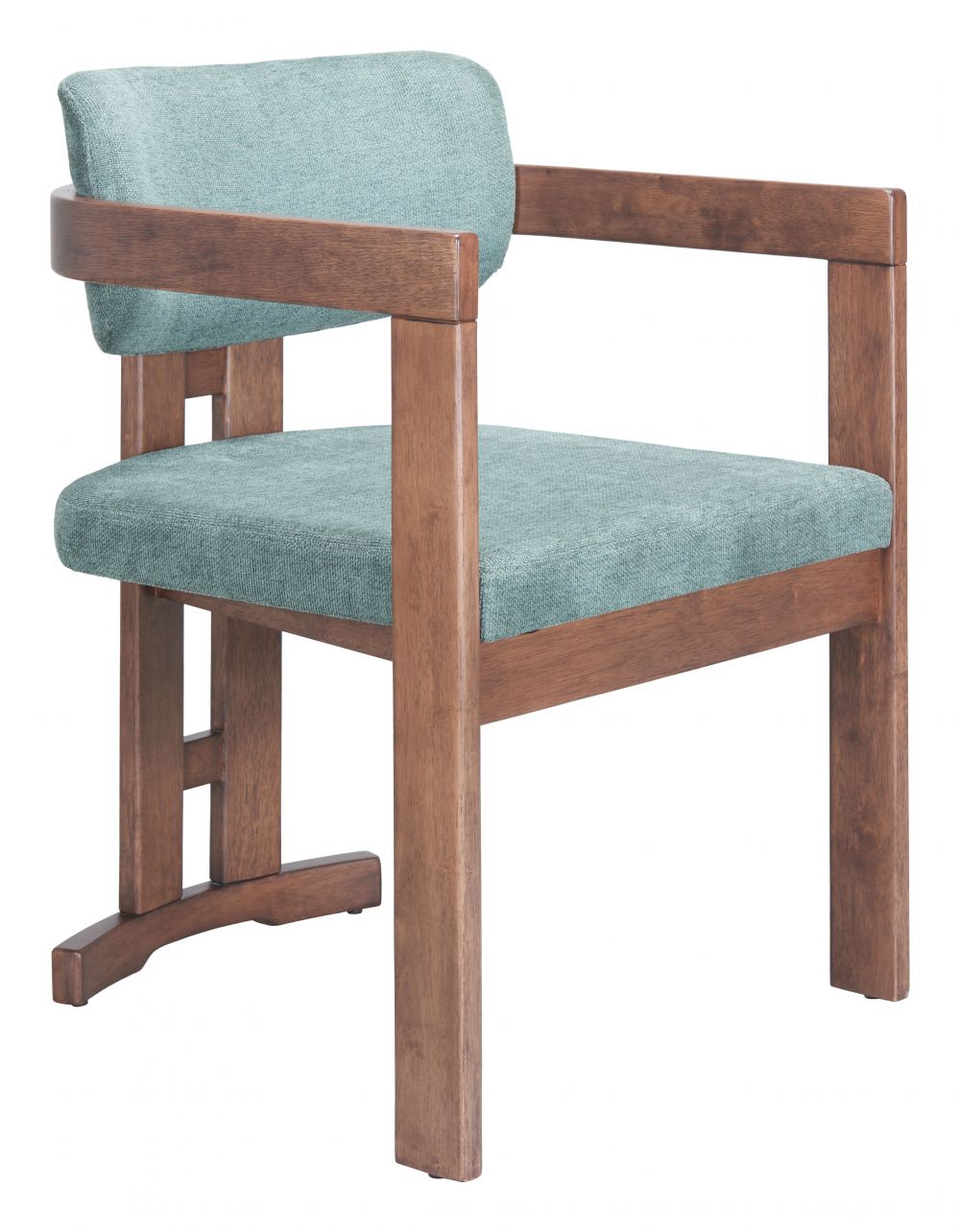 Poly Moss Gray Fabric Dining Chair