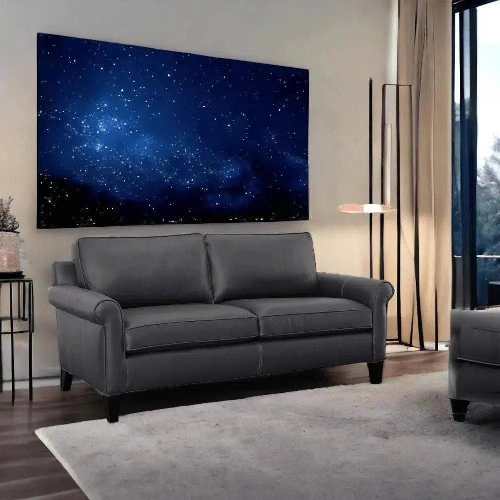 Portman Handcrafted Leather Sofa Is