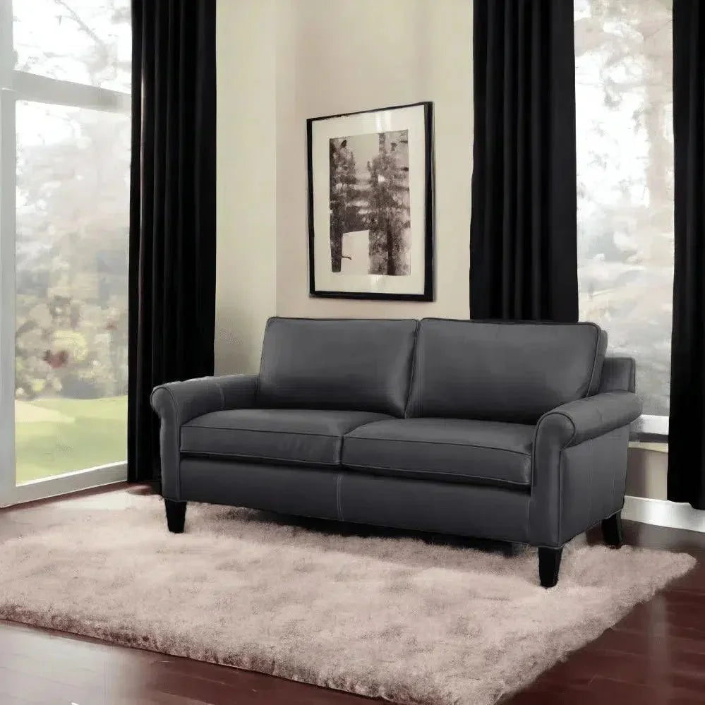 Portman Handcrafted Leather Sofa Is