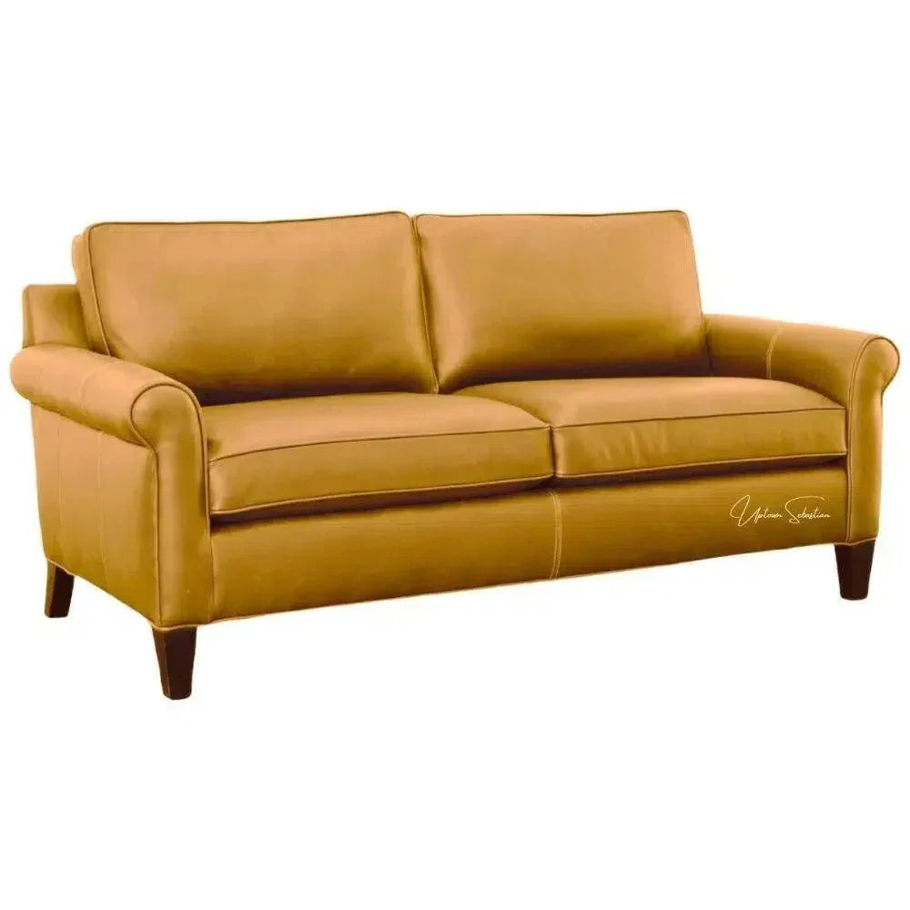 Portman Handcrafted Leather Sofa Is