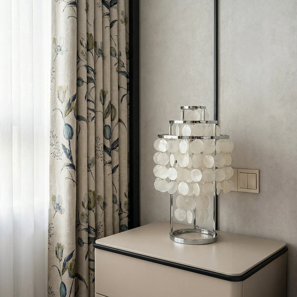 Priya Modern Vintage Floral Cotton Curtains