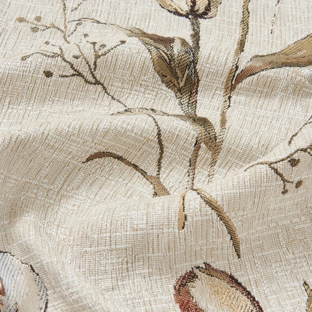 Priya Modern Vintage Floral Cotton Curtains