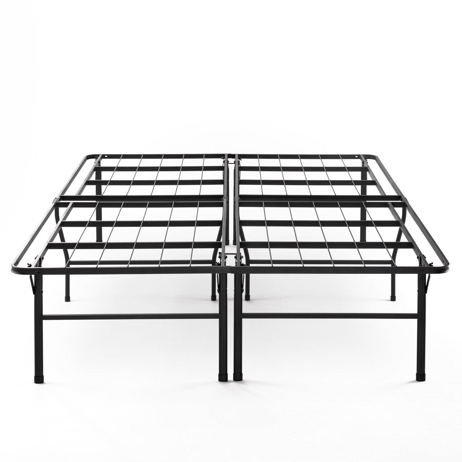 Queen size 18-inch High Rise Folding Metal Platform Bed Frame-1