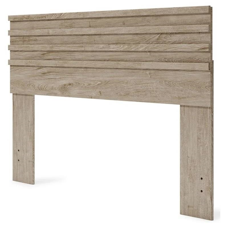 Queen size Farmhouse Headboard in Rustic Natural Wood Finish-1