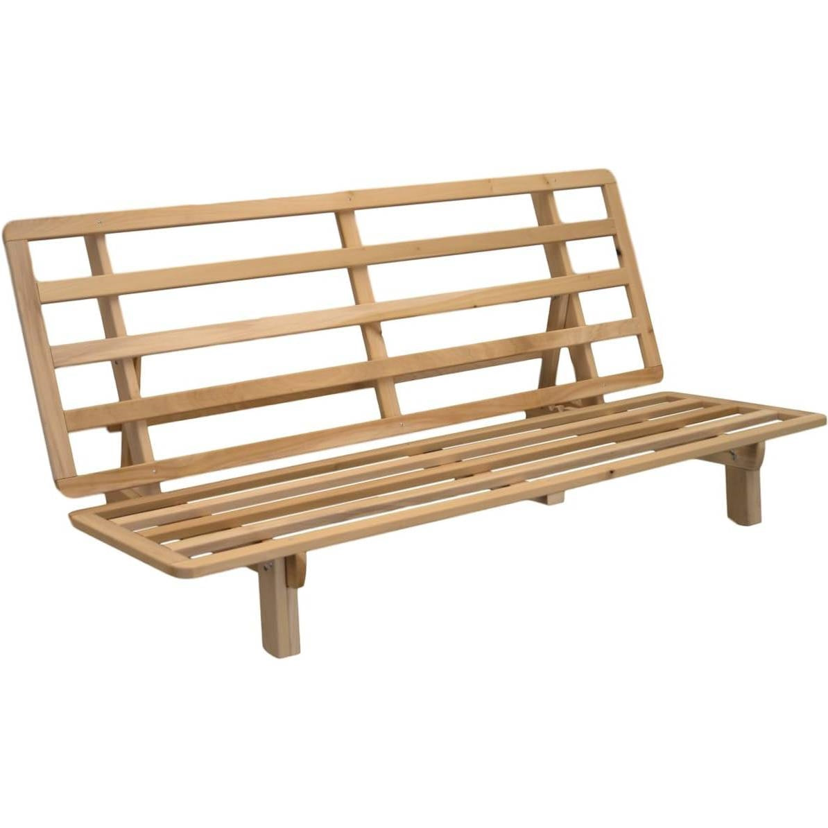 Queen size Solid Wood Futon Sofa Bed Frame - Made in the USA-0