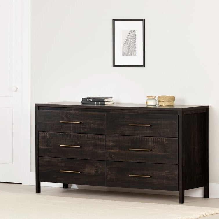 Modern Java 6 Drawer Double Dresser-2