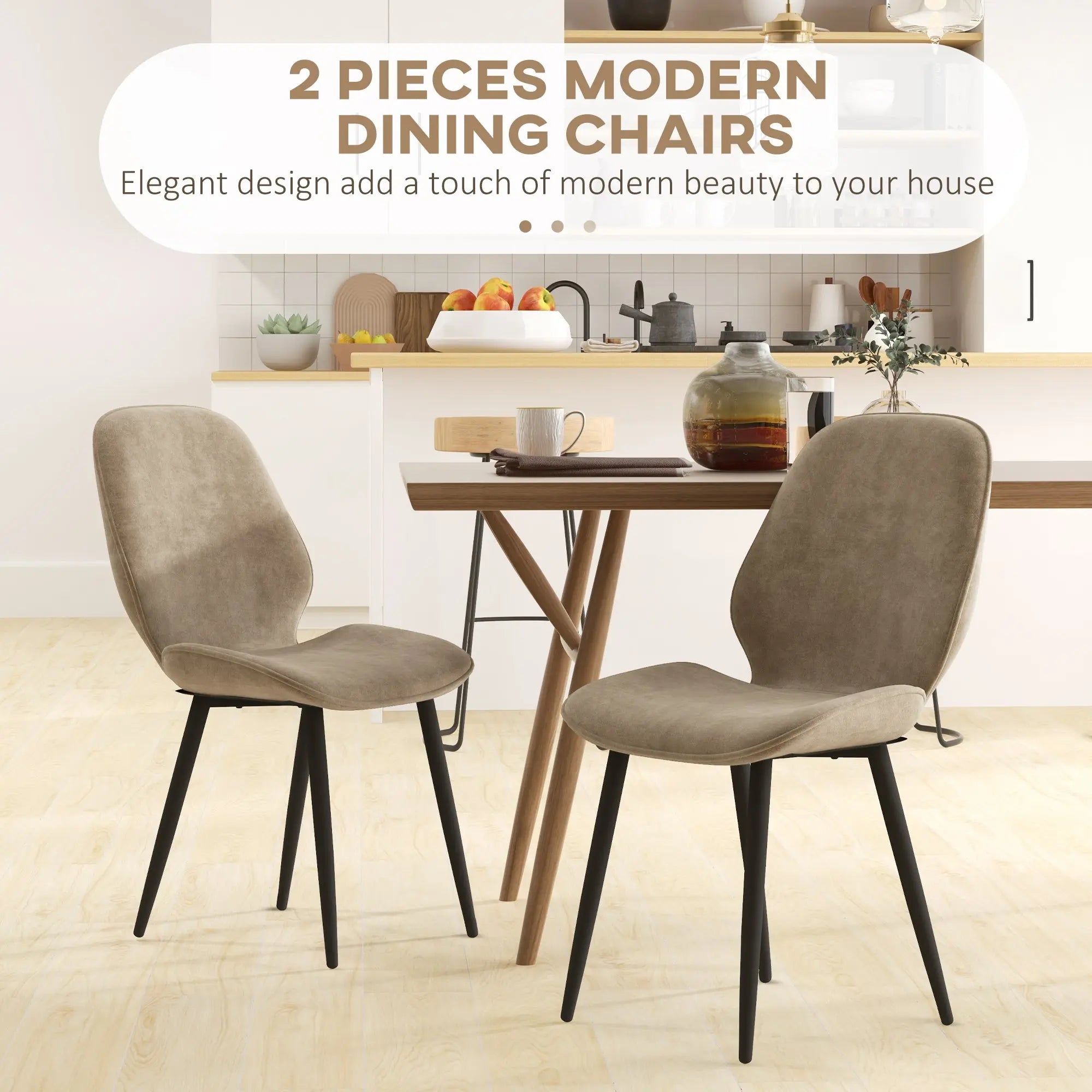 Ray Velvet Dining Room Chair (Set of 2)