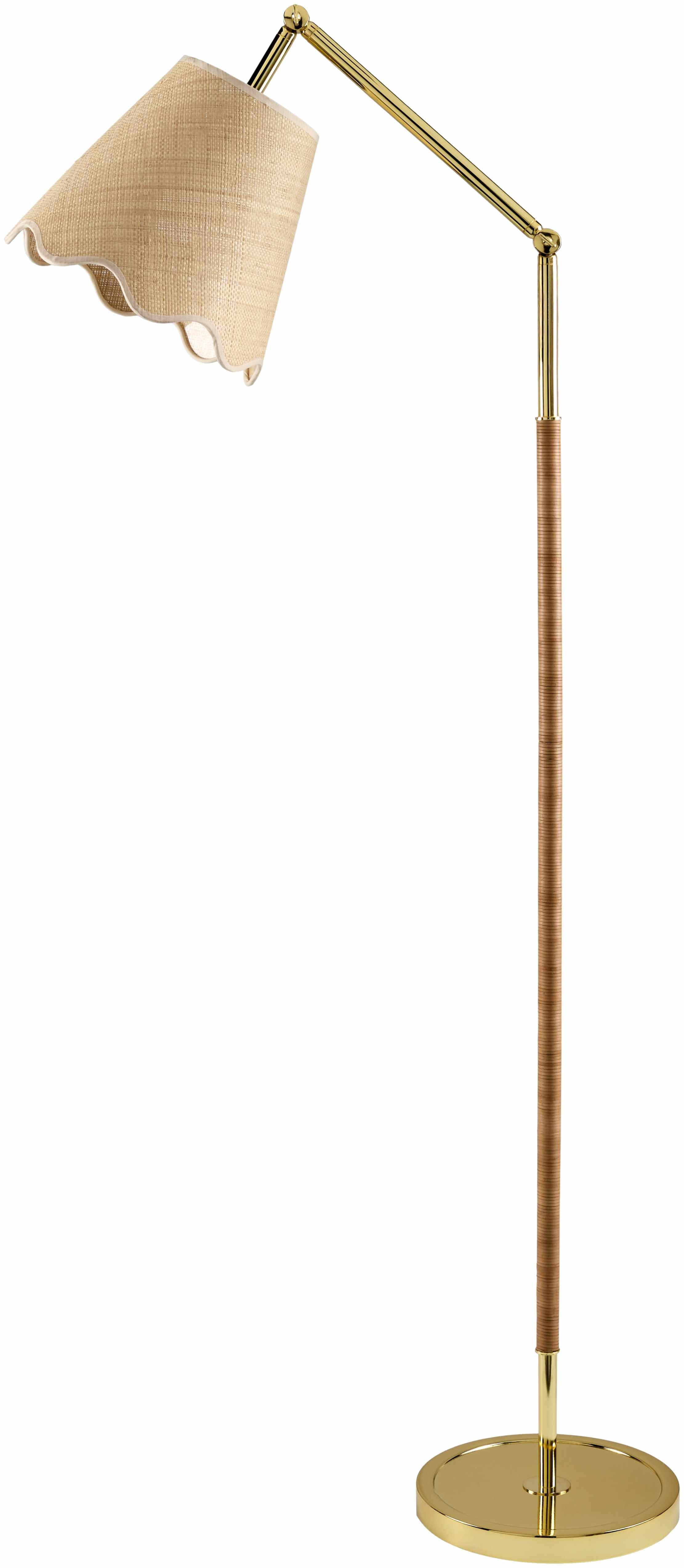 Renigunta Gold Jute Floor Lamp-5