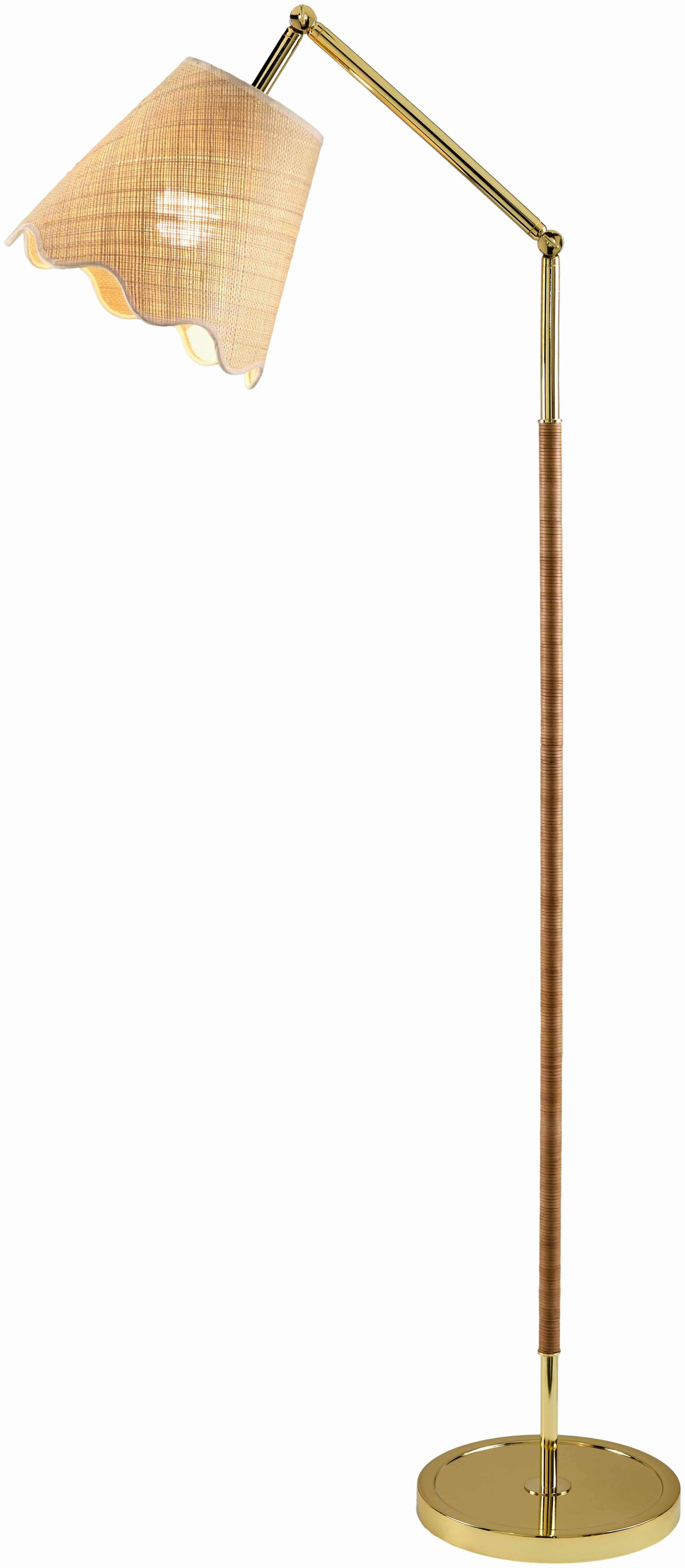 Renigunta Gold Jute Floor Lamp-0