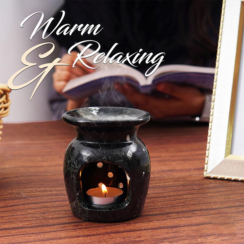 Radicaln Marble Oil Burner 4" Inches Handmade Candle Wax Warmer-3