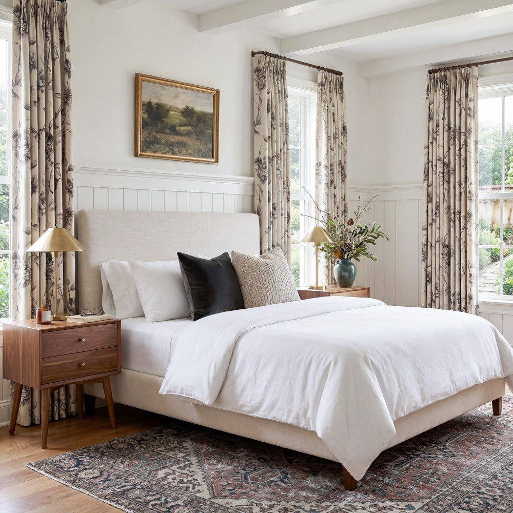 Raelynn Large-Scale Floral Botanical Curtains