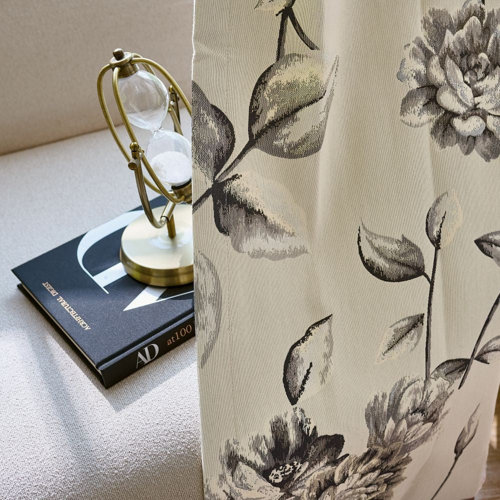 Raelynn Large-Scale Floral Botanical Curtains