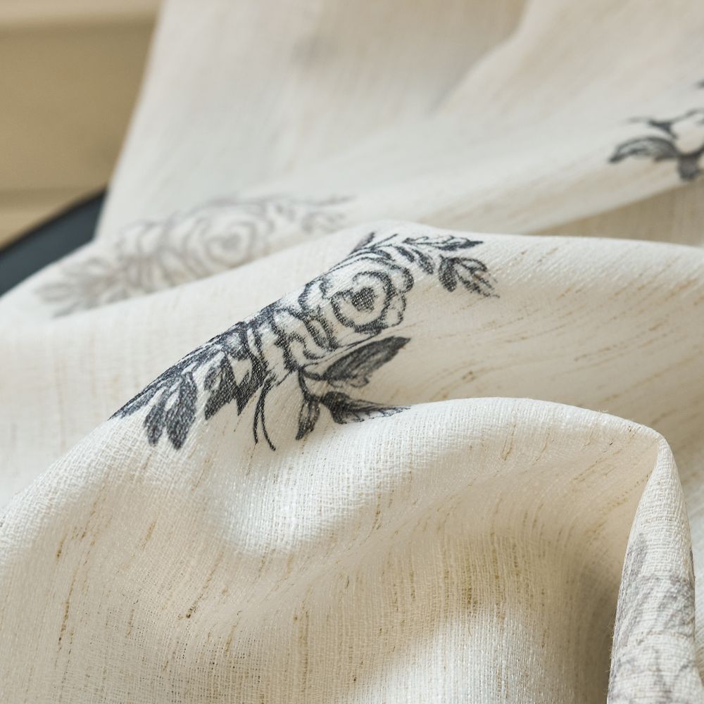 Reeta Subtle Botanical Cafe Curtains