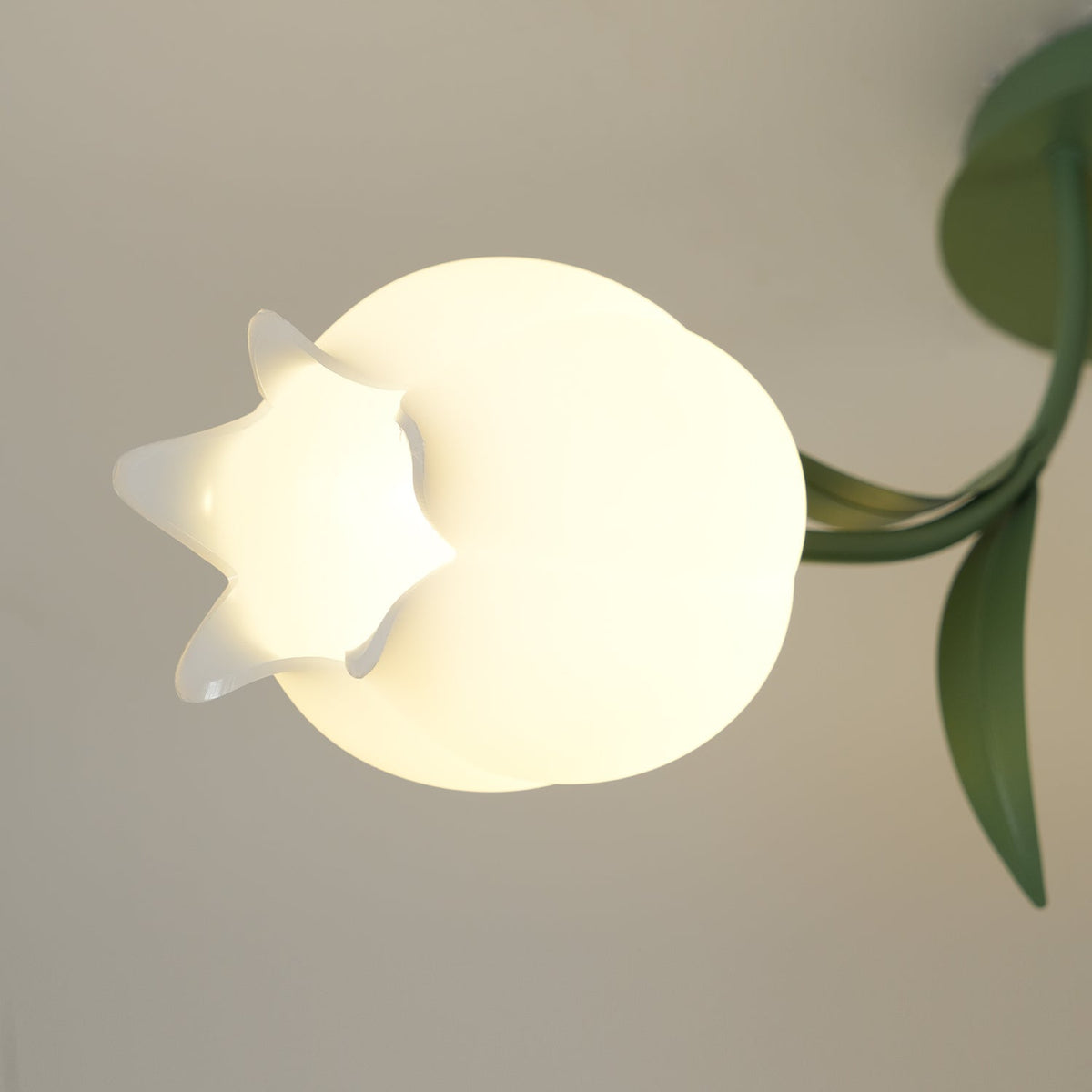 Lilia | Multi-Head Flush Mount Ceiling Light with Acrylic Lily Shades, Dimmer Compatible