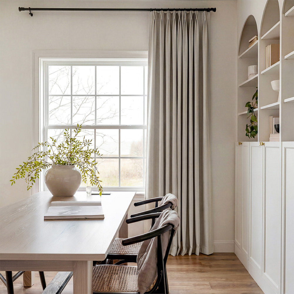 Rosalyn Matte Velvet Room Darkening Thermal Curtains