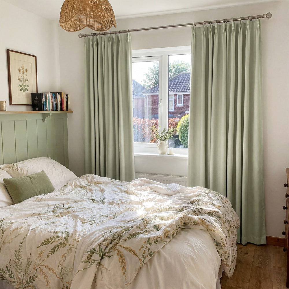 Rosalyn Matte Velvet Room Darkening Thermal Curtains
