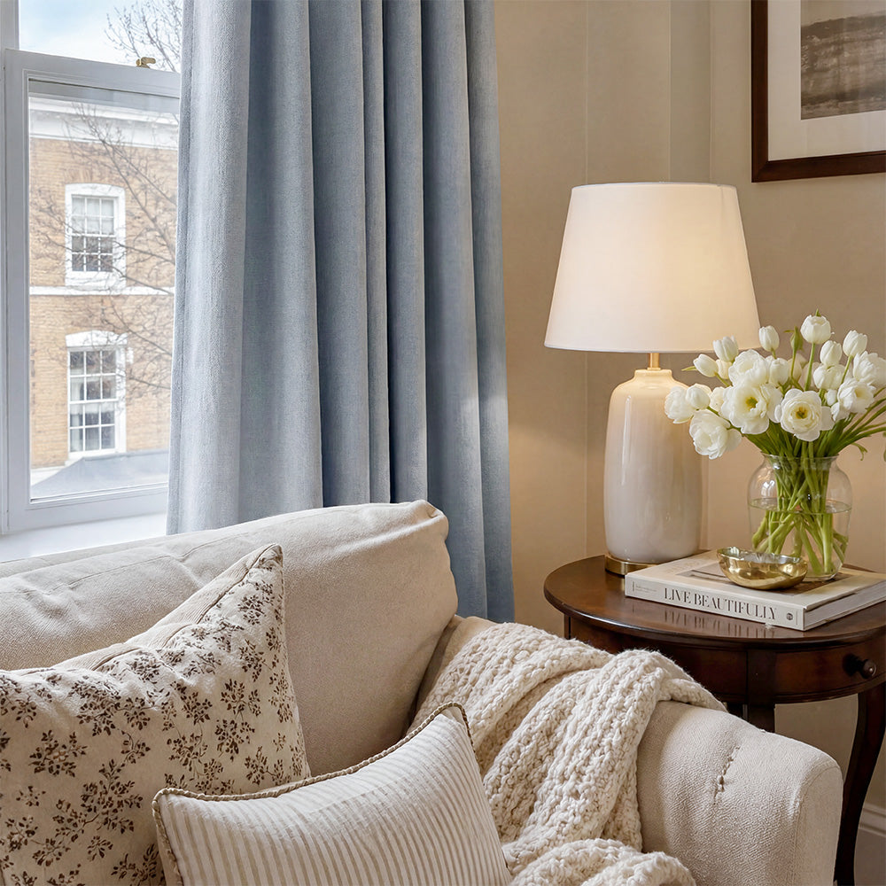 Rosalyn Matte Velvet Room Darkening Thermal Curtains