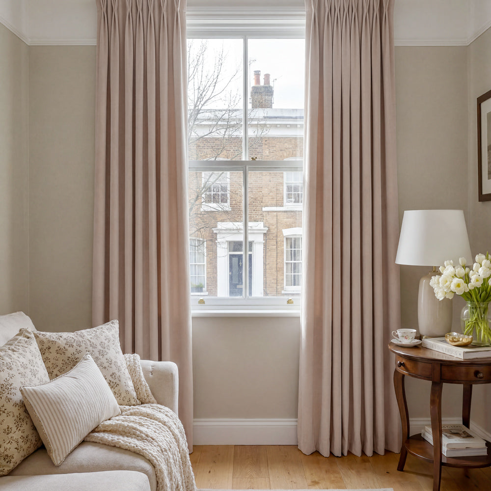 Rosalyn Matte Velvet Room Darkening Thermal Curtains
