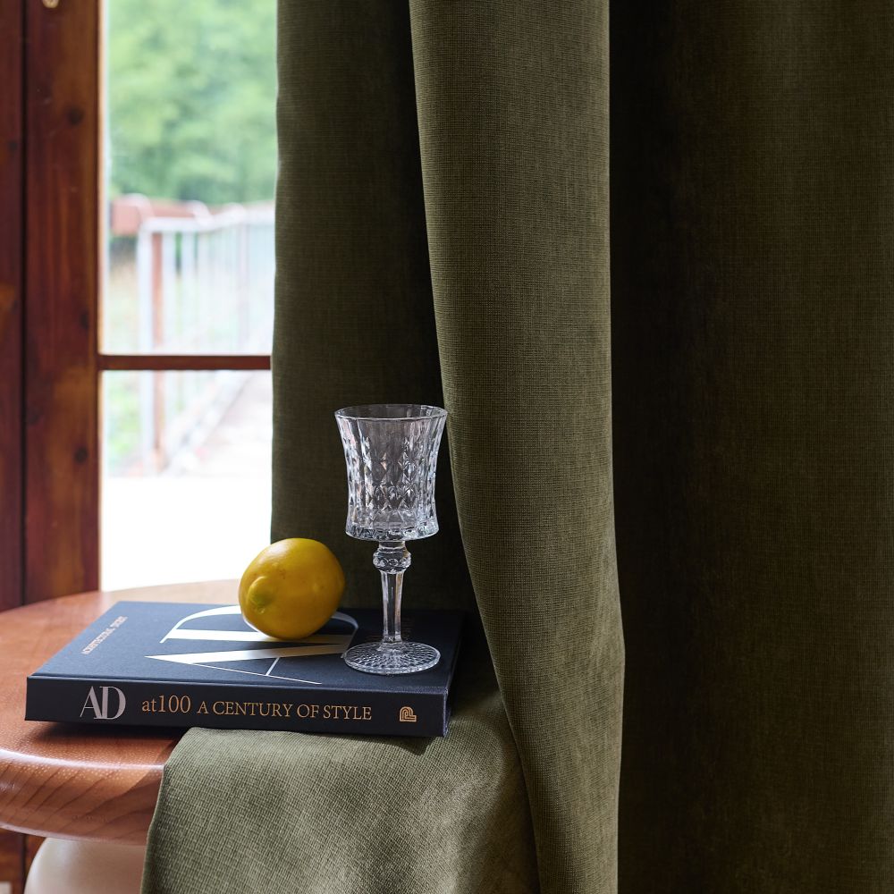 Rosalyn Matte Velvet Room Darkening Thermal Curtains