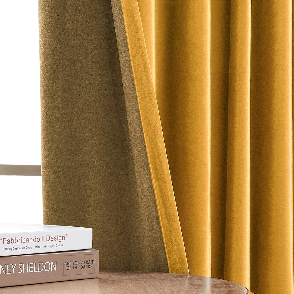 Ruby Elegant Green Custom Velvet Curtains