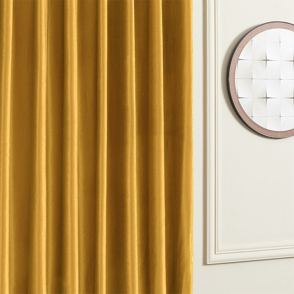 Ruby Elegant Green Custom Velvet Curtains
