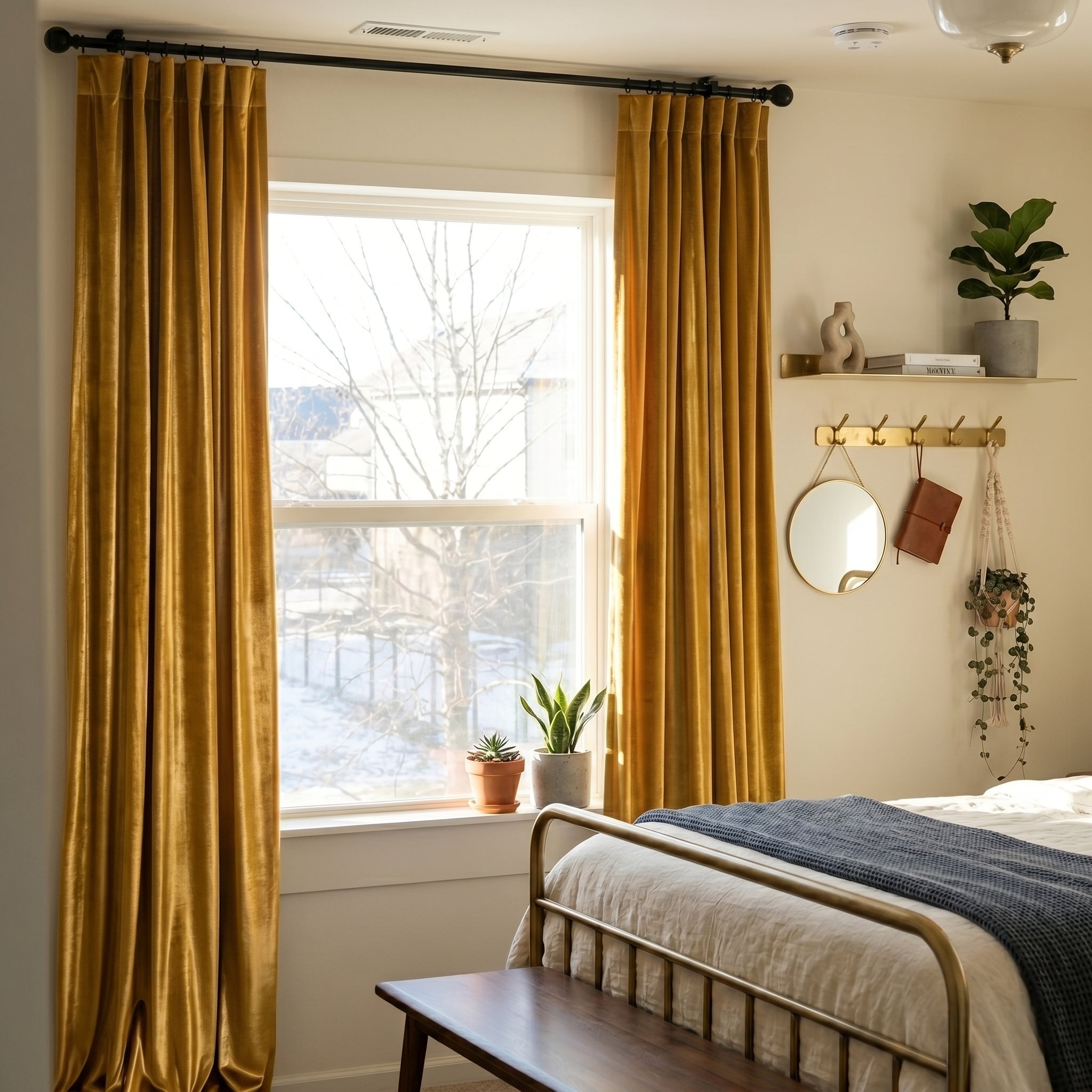 Ruby Elegant Green Custom Velvet Curtains