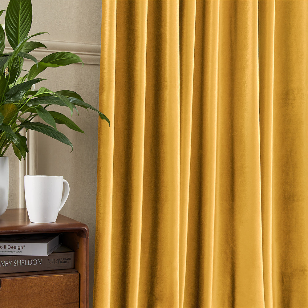 Ruby Elegant Green Custom Velvet Curtains