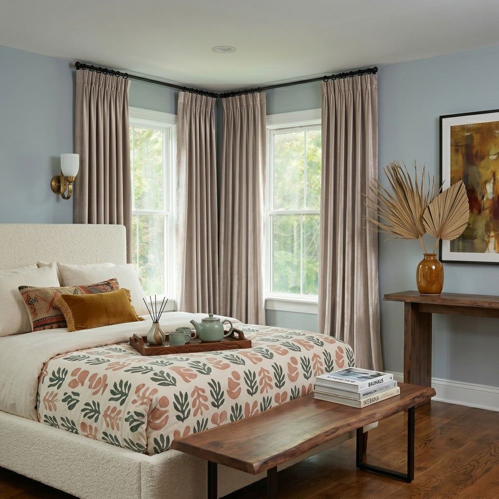 Ruby Elegant Green Custom Velvet Curtains