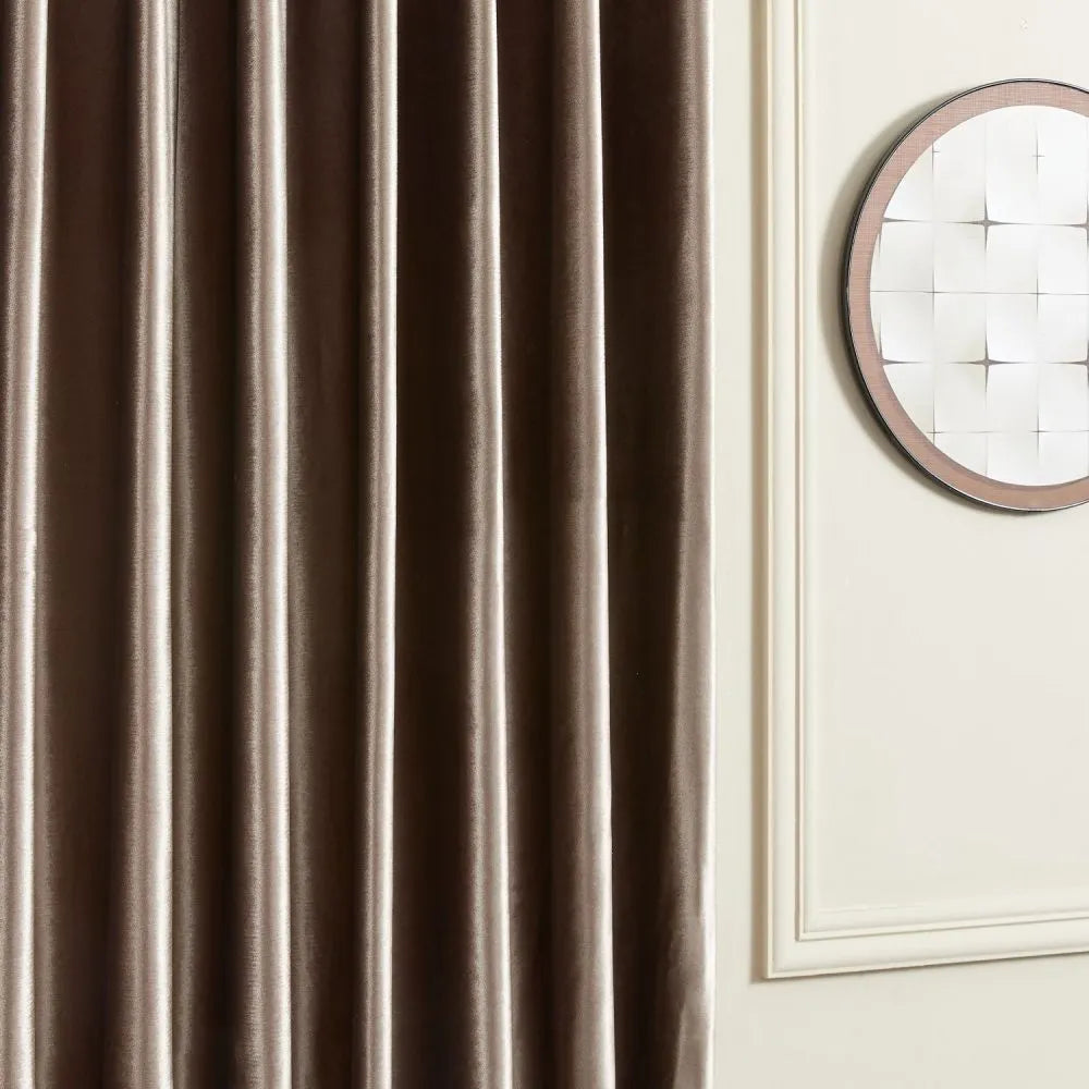Ruby Elegant Green Custom Velvet Curtains