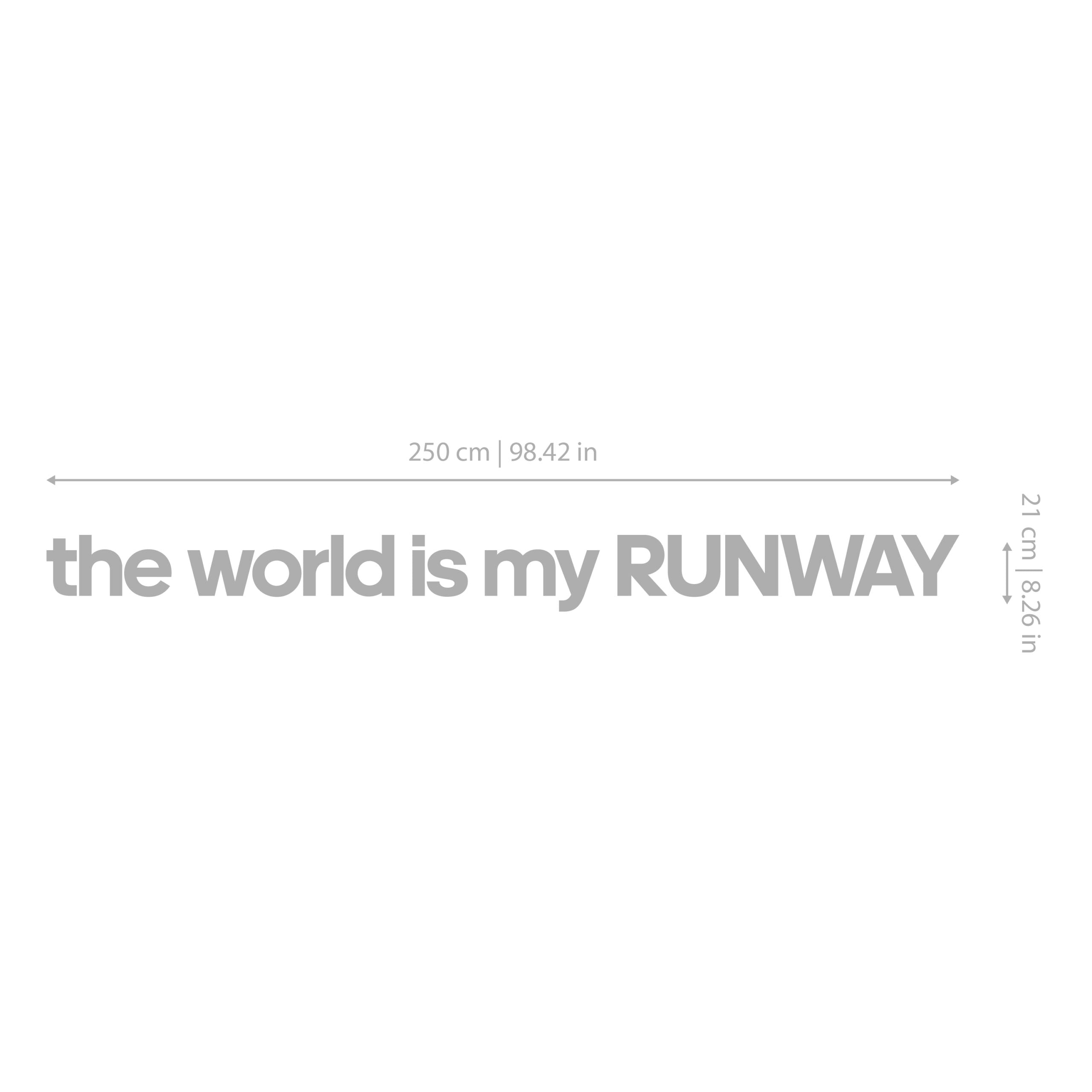 The World is My Runway - 3D Office Wall Decor-2