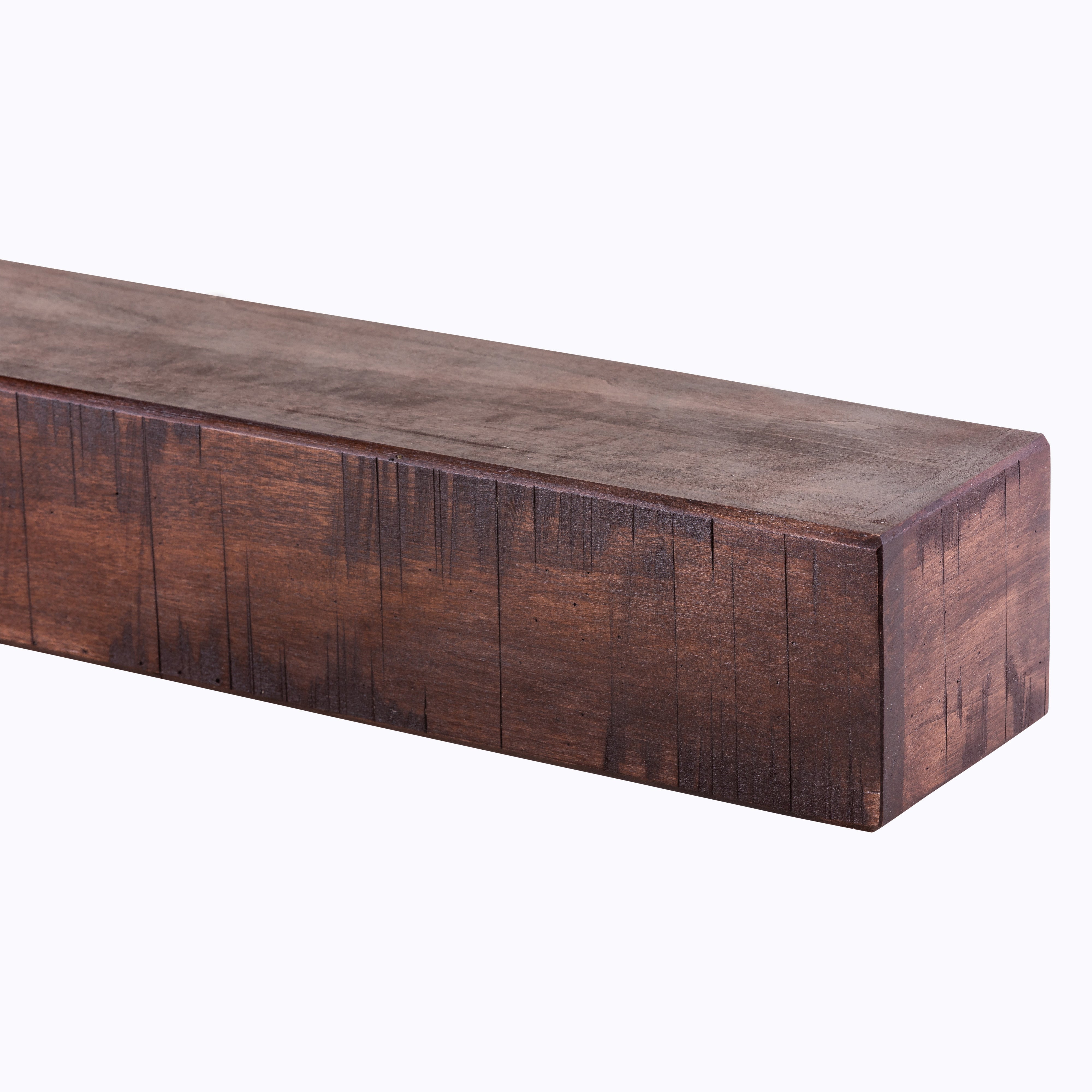 Rustic Poplar Fireplace Mantel Shelf
