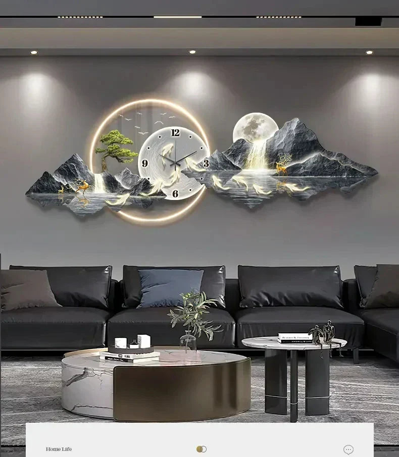 Dlight Decor Silent LED Wall Clock in Nordic Style