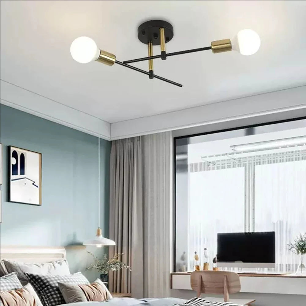 Industrial Chandeliers Ceiling Light 2 Heads