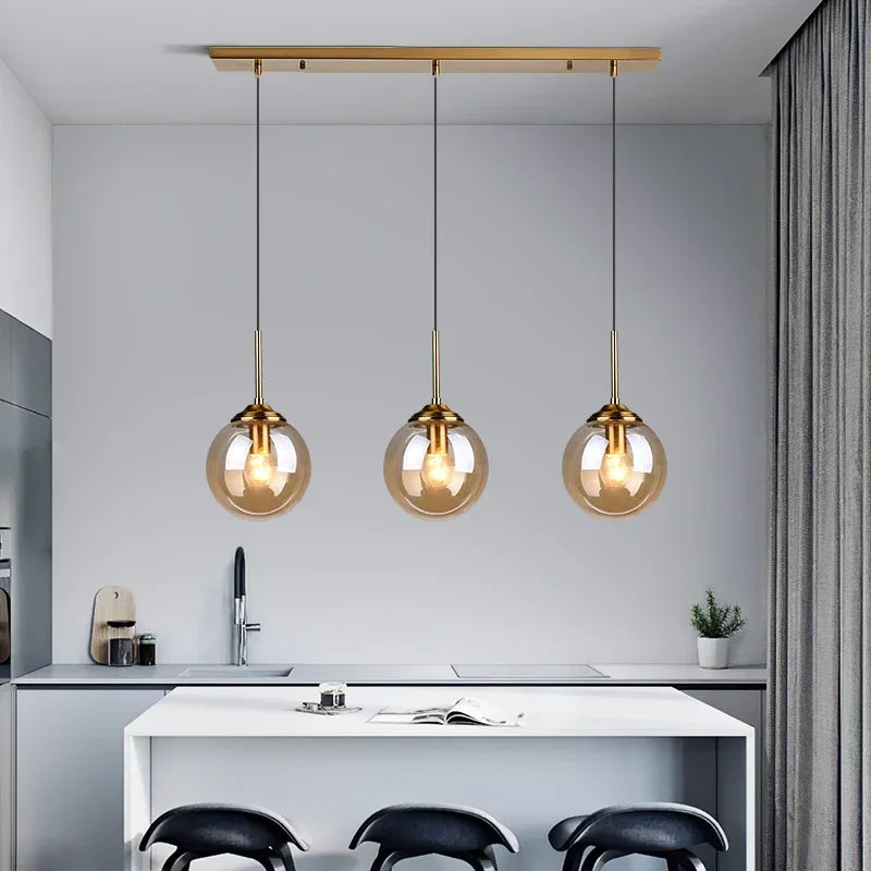 Pendant Lamp Glass LED Hanging