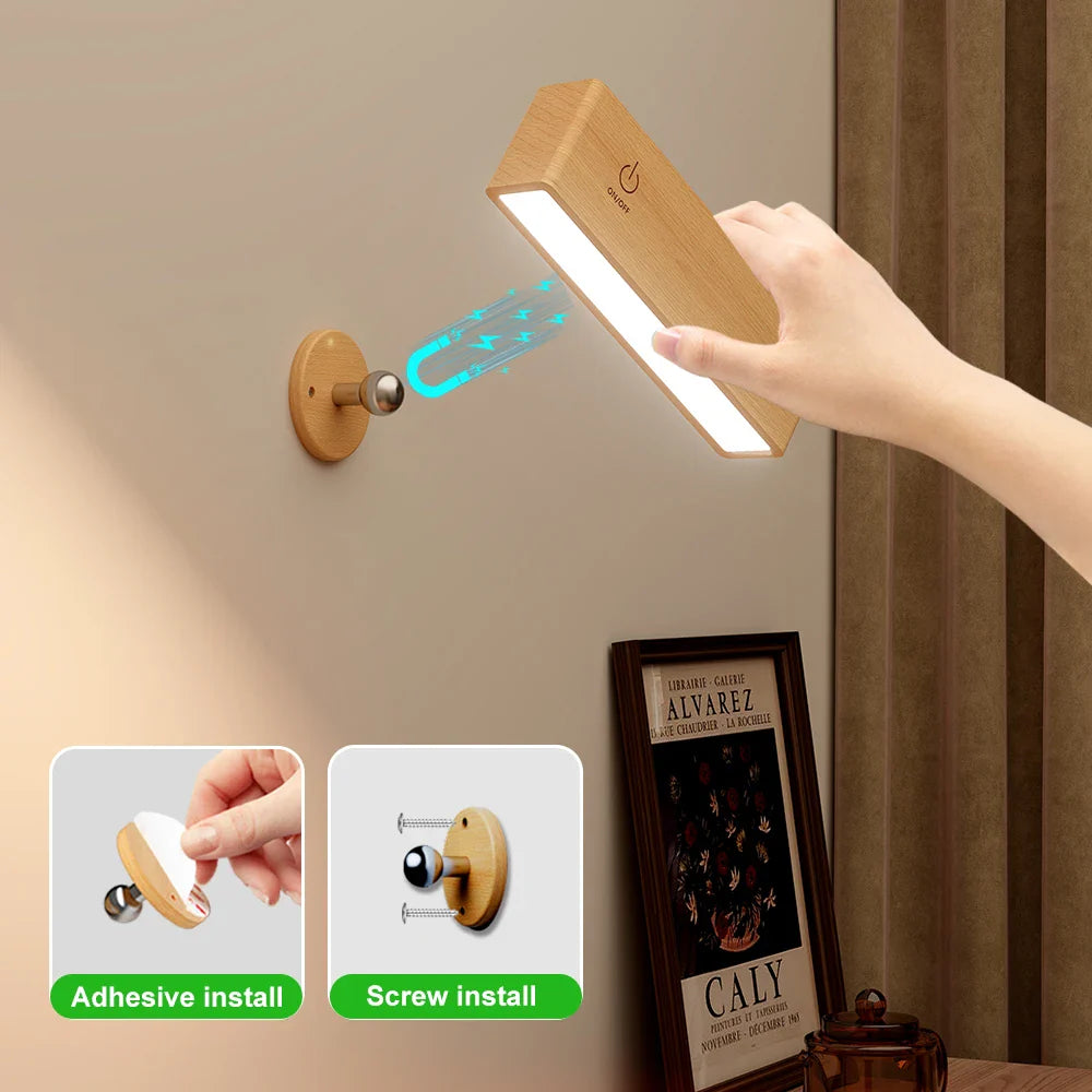LED Wall Sconces Rechargeable Lamp