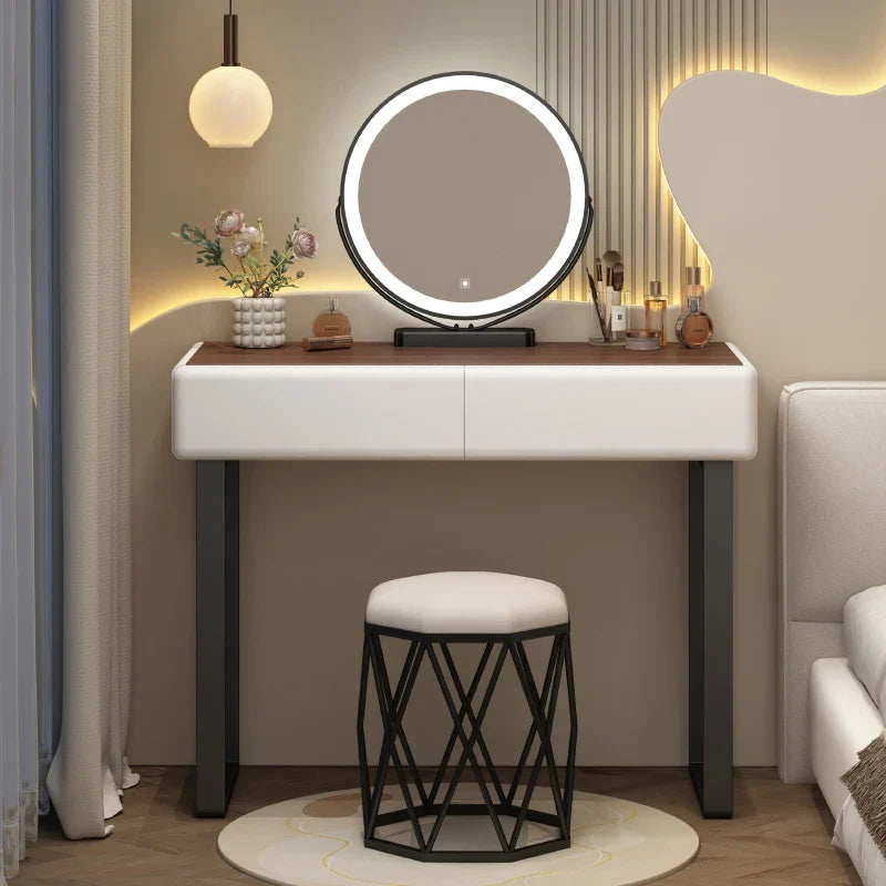 Small Bedroom Vanity Table Organizer Minimalist Chep Comfortable Dressing Table European Modern Penteadeira Postmodern Furniture