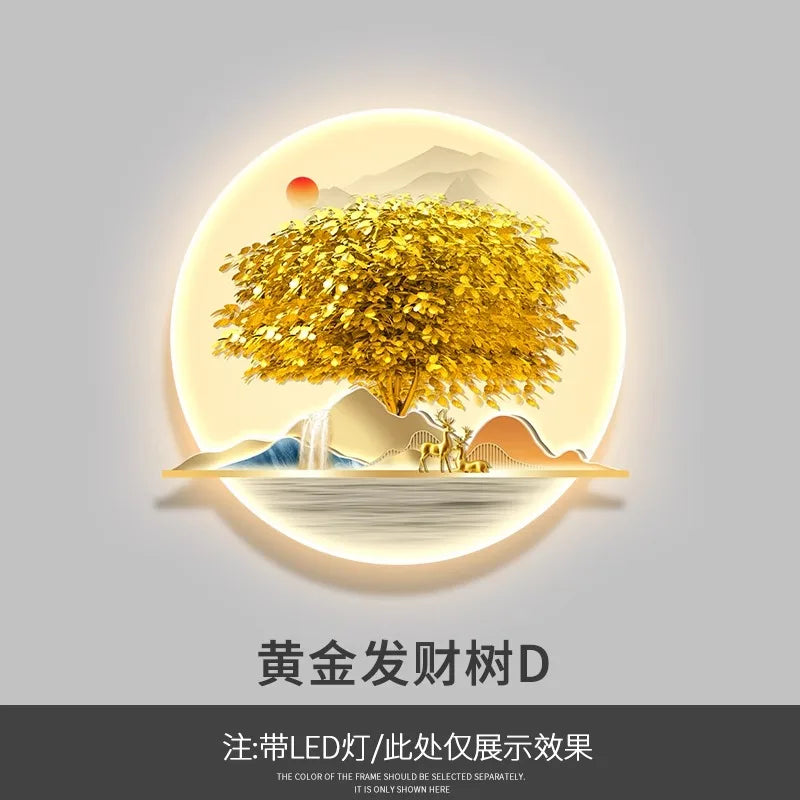 Dlight Decor Wealth Landscape Wall Lamp Mural
