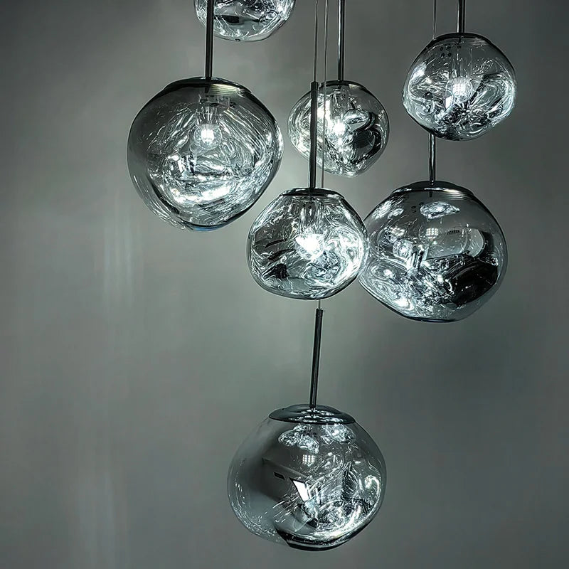 LED Glass Chandelier Pendant Light