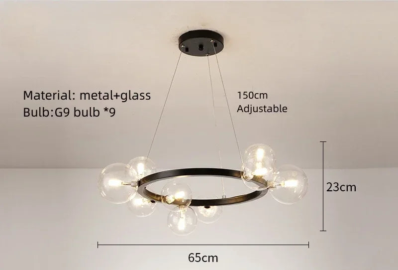 DecorBites™ Chandeliers Adjustable Hanging Indoor Light