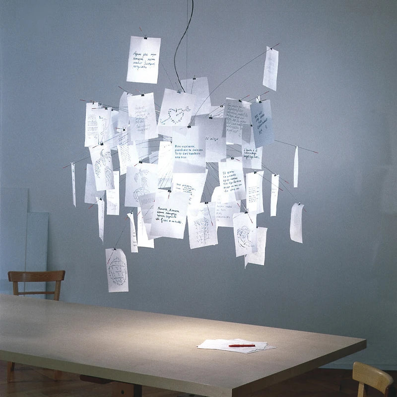 DecorBites™ Paper Chandelier LED Lamp Replica