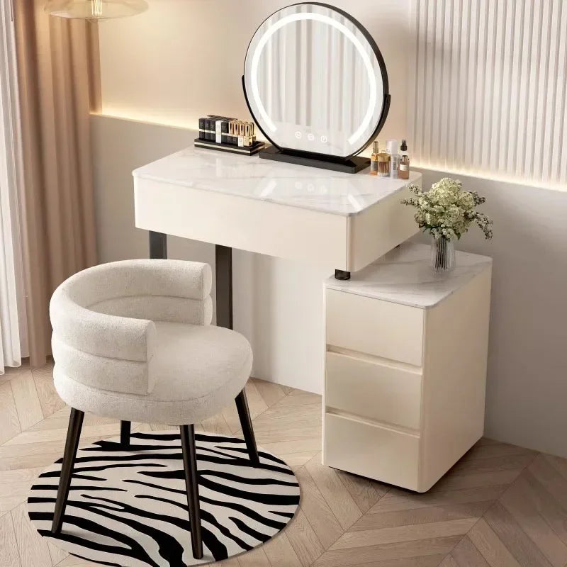 Modern Bedroom Vanity Table Nordic Organizers Storage Girls Vanity Table European Style Tocador Maquillaje Home Furniture