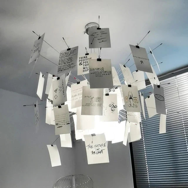 DecorBites™ Paper Chandelier LED Lamp Replica