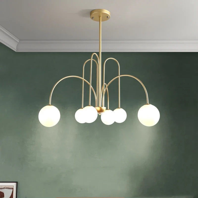 DecorBites™ LED Chandelier Glass Globe Lighting