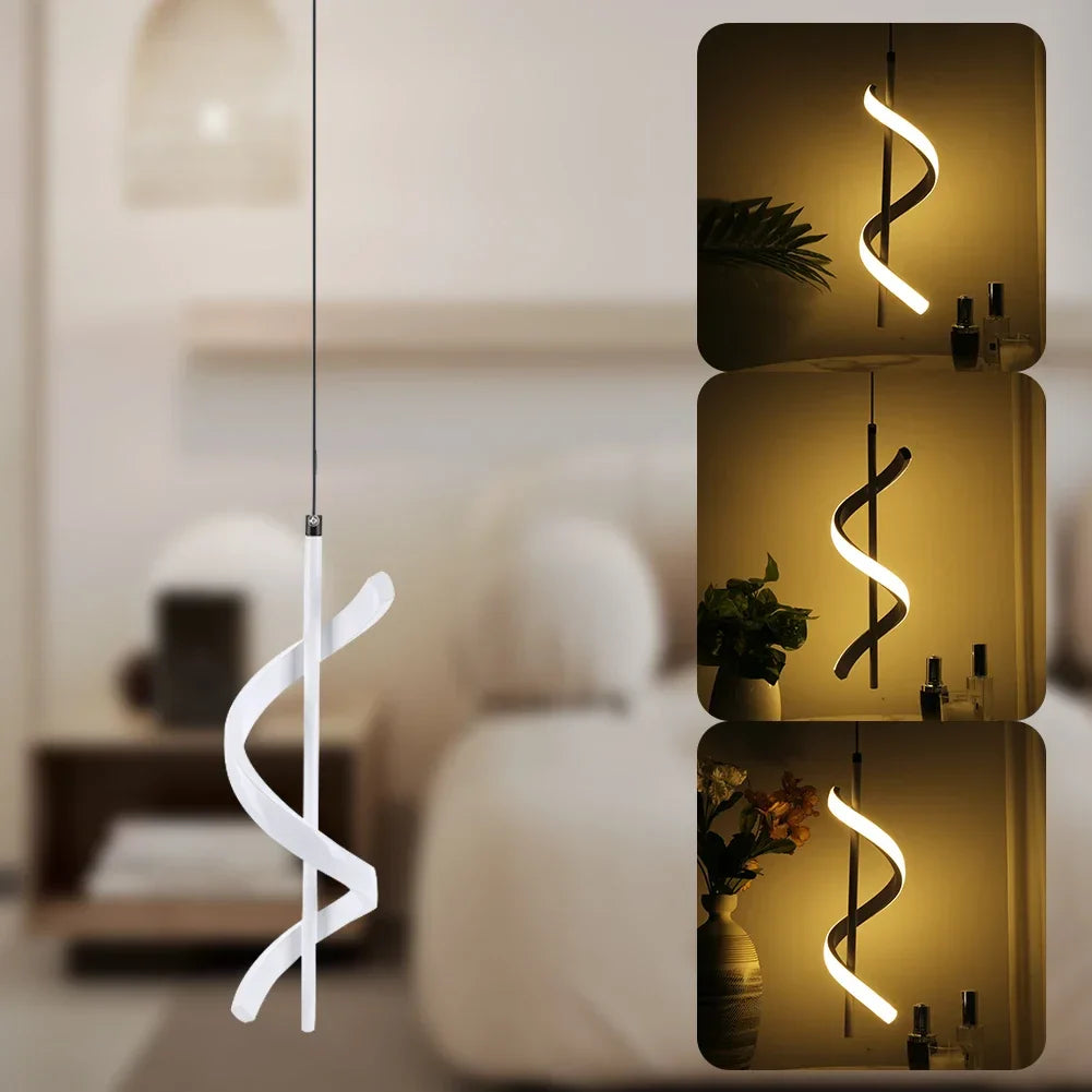 DecorBites™ Spiral Chandelier Modern Ceiling Lamp