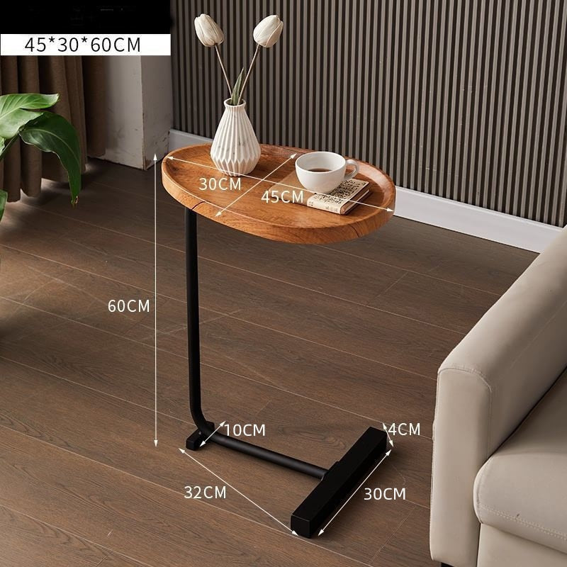 Nordic Side Table Modern Living Room Home Sofa Side Table Hotel Homestay Bedside Side Table Iron Assemble Furniture For Office-4