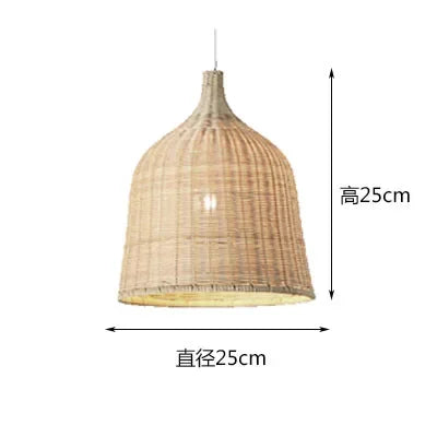 Rattan Pendant Lamp LED